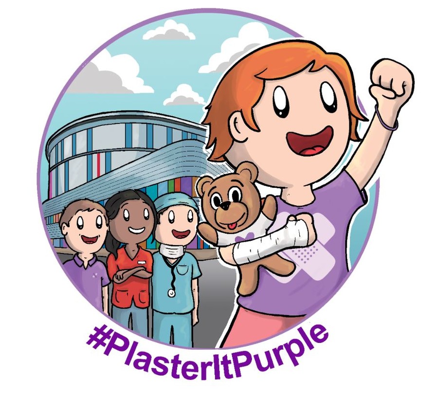 Plaster it Purple Illustration