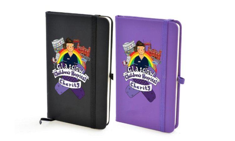 notepad black and purple