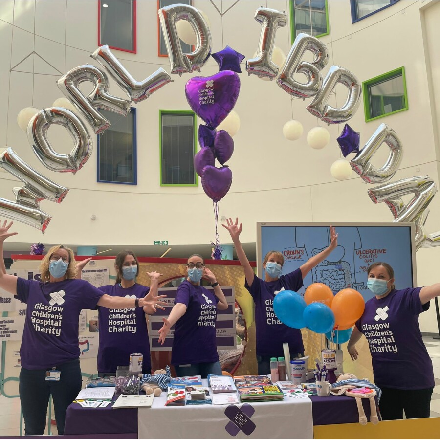 The staff at the World IBD Day stall