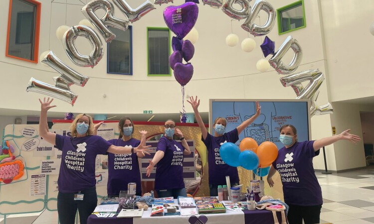 The staff at the World IBD Day stall