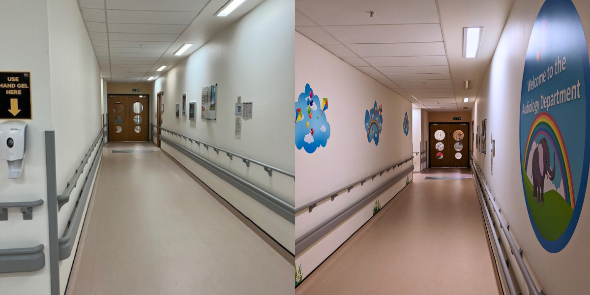 before after corridor