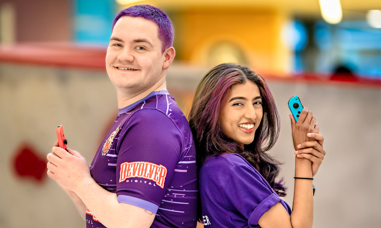 Gamer in Residence with volunteer
