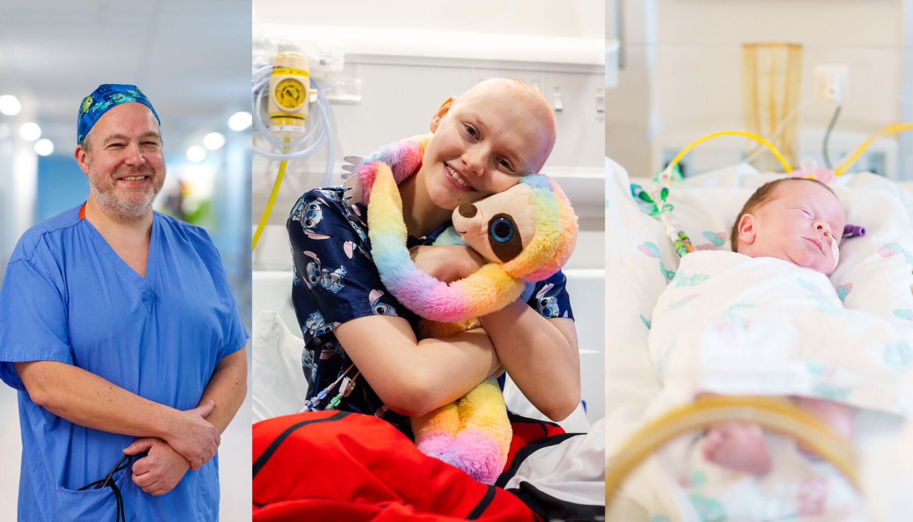 3 photos from the children's hospital